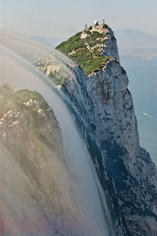 Gibraltar is the world's largest monolith, at 426m.
