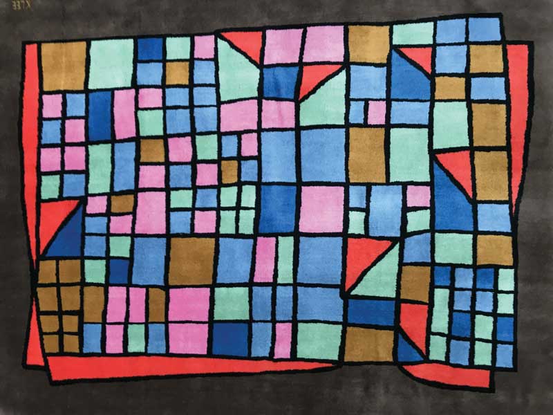 Amura,AmuraWorld,AmuraYachts,Creatividad helvética, Vintage Carpet by Paul Klee.<br />