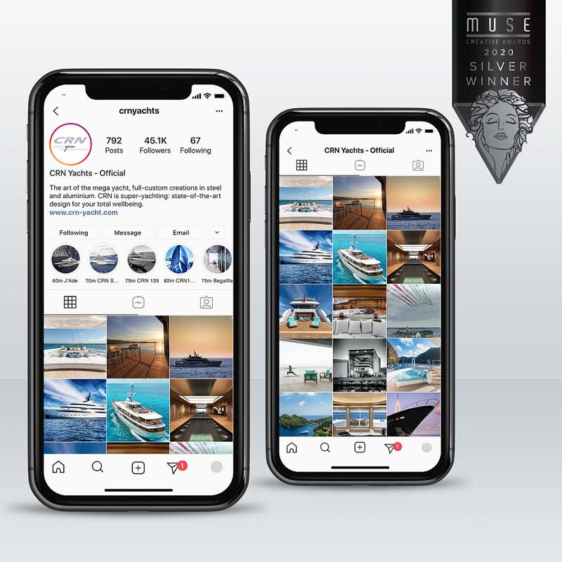 Amura,AmuraWorld,AmuraYachts, CRN,premios creativos Muse 2020,CRN Yachts, 