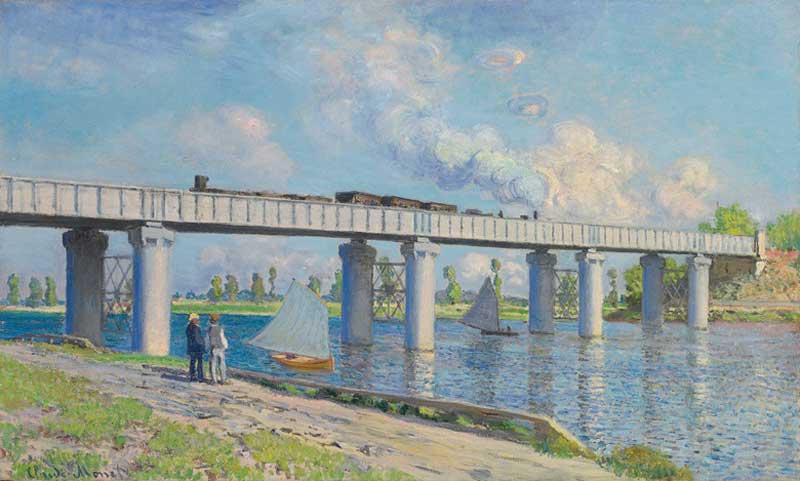 Amura,AmuraWorld,AmuraYachts, Le<em> Pont du chemin de fer à Argenteuil</em>, 1873. Vendido por 41’480,000 de dólares.