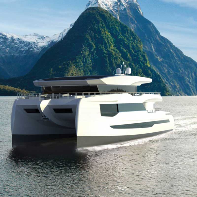 Amura,AmuraWorld,AmuraYachts, El desarrollo contará con catamaranes Silent Yachts, propulsados por energía solar.