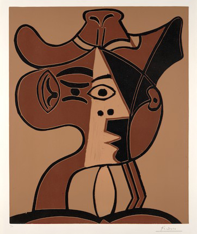 Amura,AmuraWorld,AmuraYachts, Pablo Picasso (1881-1973), <em>Grande Tête de Femme au Chapeau</em>.