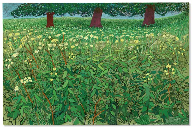 Amura,AmuraWorld,AmuraYachts, David Hockney (n. 1937), <em>Queen Anne’s Lace Near Kilham</em>, 2010-2011. Estimado: 8’000,000-12’000,000 de dólares.