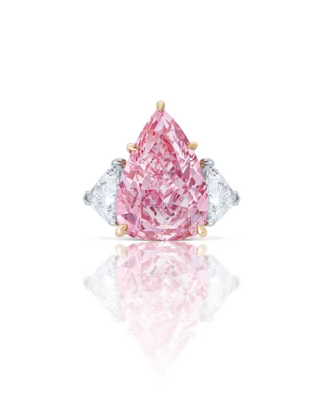 Amura,AmuraWorld,AmuraYachts, The Fortune Pink: anillo de diamantes y diamantes de colores.
