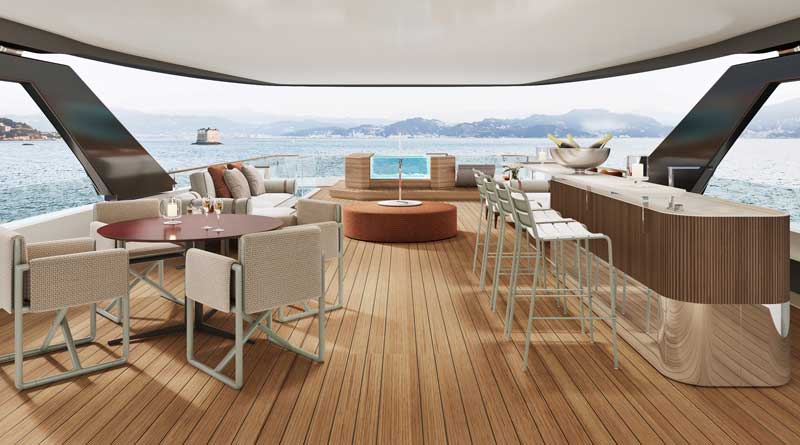 Amura,AmuraWorld,AmuraYachts, Los amplios interiores del Navetta 50.