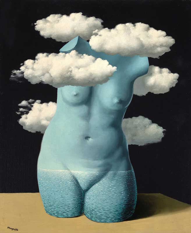 Amura,AmuraWorld,AmuraYachts, René Magritte, <em>Torse nu dans les nuages</em>.
