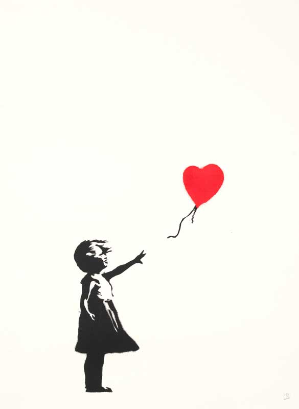 Amura,AmuraWorld,AmuraYachts, Banksy, <em>Girl with Balloon</em>, 2004.