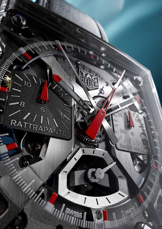 Amura,AmuraWorld,AmuraYachts, Solamente se realizó un modelo del TAG Heuer Split-Seconds Chronograph para Only Watch.