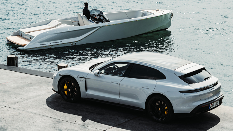 Amura,AmuraWorld,AmuraYachts, El Frauscher × Porsche 850 Fantom Air utiliza componentes de la <strong><b>Plataforma Eléctrica Premium </b></strong>(PPE) del nuevo Macan.