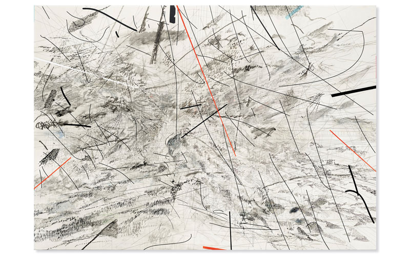 Amura,AmuraWorld,AmuraYachts, Julie Mehretu (n. 1970), <em><i>Blue Magic</i></em>, 2007. Vendido por 3’972.500 €.