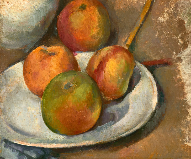 Amura,AmuraWorld,AmuraYachts, Paul Cézanne, <em><i>Quatre pommes et un couteau</i></em>, c. 1885.Estimación: entre 7’000,000 y 10’000,000 de dólares.