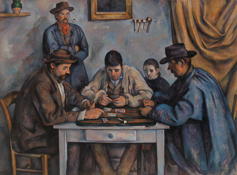 Amura,AmuraWorld,AmuraYachts, Paul Cezanne, <em><i>Los jugadores de cartas (Les Joueurs de cartes),</i></em> 1890–1892. La Fundación Barnes, Filadelfia.