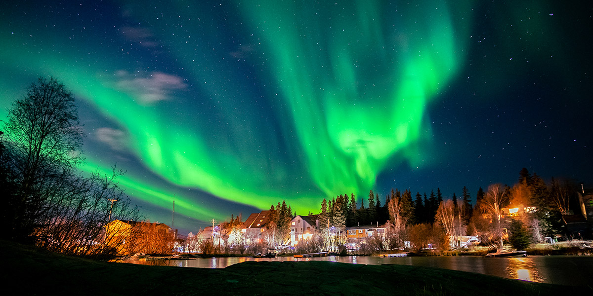 Yellowknife, capital de las auroras boreales