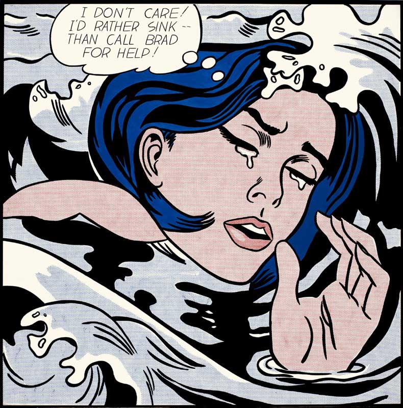 Amura,AmuraWorld,AmuraYachts, <em>Drowing Girl,</em> 1963. Roy Lichtenstein.