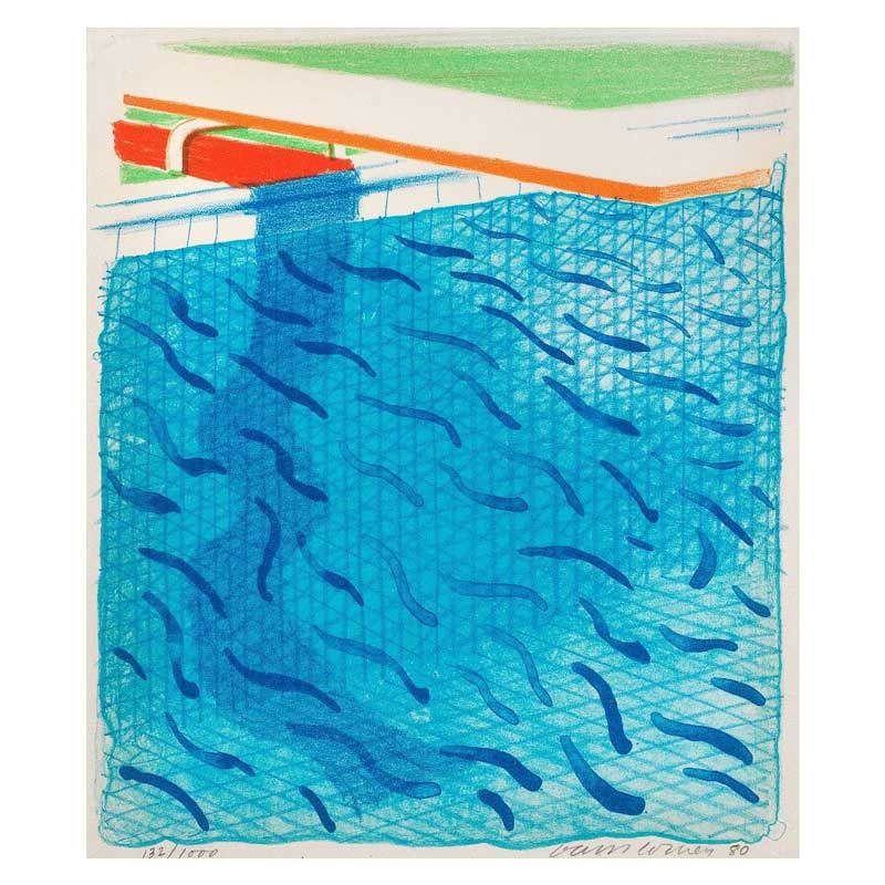 Amura,AmuraWorld,AmuraYachts, <em><i>Piscina hecha con papel y tinta azul para libro</i></em>, 1980.