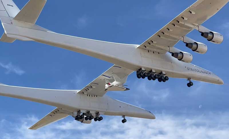 Amura,AmuraWorld,AmuraYachts, Fue el segundo vuelo del Stratolaunch transportando el Talon-A, TA-1.