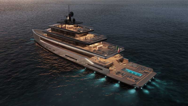 Amura,AmuraWorld,AmuraYachts, Los exteriores del superyate <em>Milano</em> de Tankoa Yachts presentan líneas limpias, puras y equilibradas.