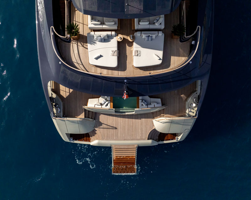 Amura,AmuraWorld,AmuraYachts, Los espacios de relajación fueron prioridad en el diseño de Seawolf X de Rossinavi.
