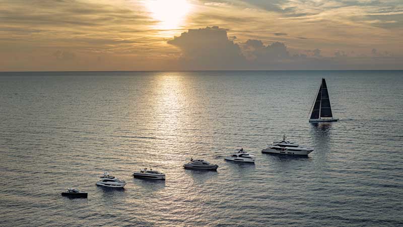 Amura,AmuraWorld,AmuraYachts, La flota completa de Ferretti Group.