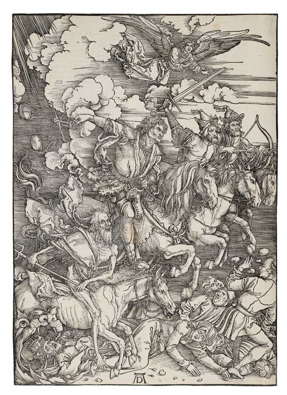 Amura,AmuraWorld,AmuraYachts, Alberto Durero (1471-1528), <em><i>Los cuatro jinetes del Apocalipsis, de El Apocalipsis</i></em>, 1497/98.