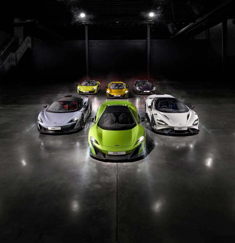 Amura,AmuraWorld,AmuraYachts, Los seis modelos McLaren LT lanzados en una década.