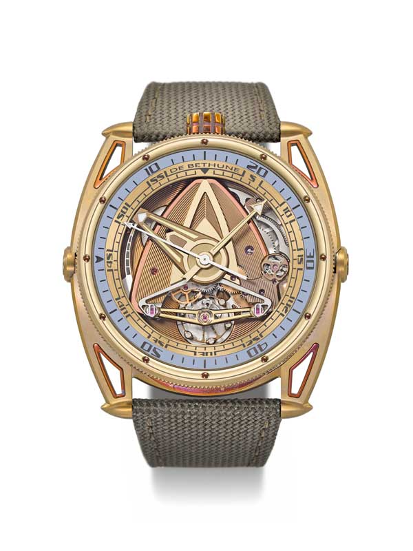 Amura,AmuraWorld,AmuraYachts, Reloj de buceo de edición limitada de titanio amarillo oxidado y circonio negro con segundero central, sistema de iluminación LED interna, reserva de marcha y asas flotantes.