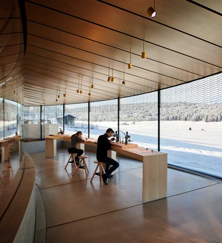 Amura,AmuraWorld,AmuraYachts, El Musée Atelier Audemars Piguet combina arquitectura contemporánea, escenografía innovadora y saber hacer tradicional.