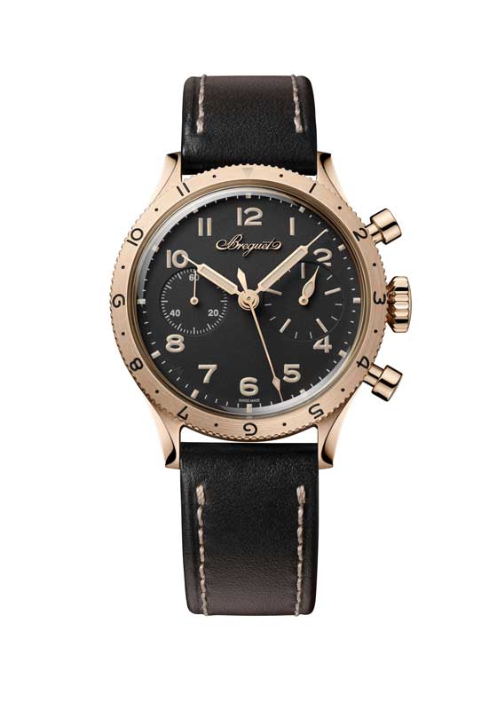 Amura,AmuraWorld,AmuraYachts, Breguet Type XX Chronographe 2075 con la esfera de aluminio en tono negro.