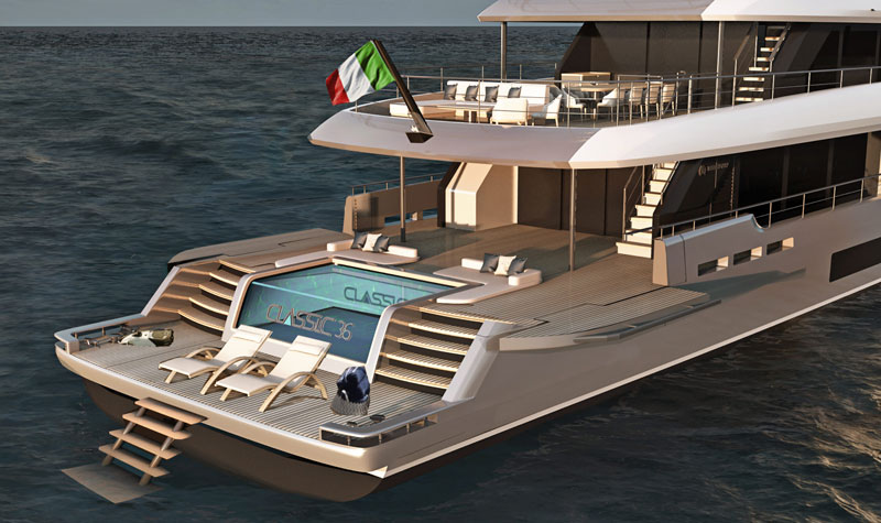 Amura,AmuraWorld,AmuraYachts, El Atlante Classic 36 tiene capacidad para diez pasajeros.