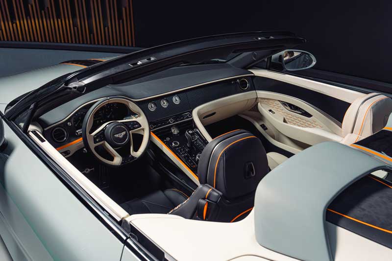 Amura,AmuraWorld,AmuraYachts, Mulliner creó un exclusivo Batur Convertible Car Zero de Bentley.