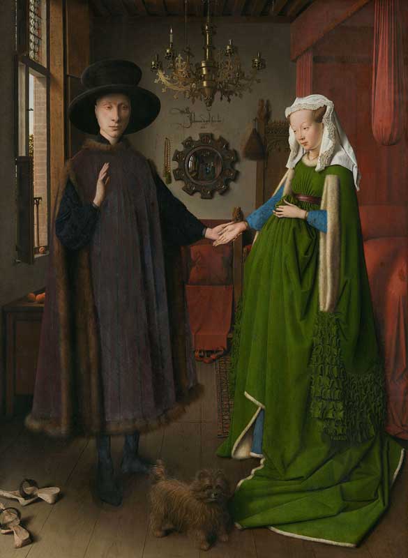 Amura,AmuraWorld,AmuraYachts, Jan Van Eyck, El retrato de los Arnolfini, 1434. National Gallery, Londres.