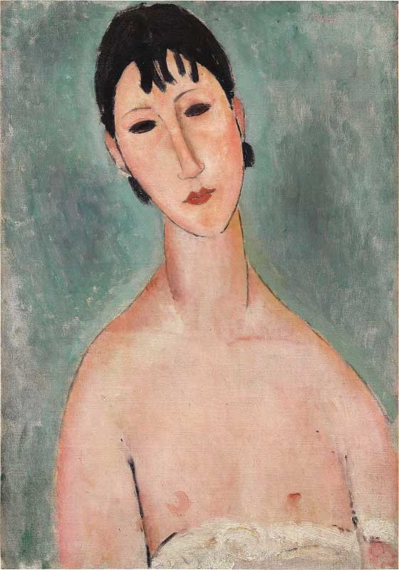 Amura,AmuraWorld,AmuraYachts, Elvire en Buste, de Amedeo Modigliani. 