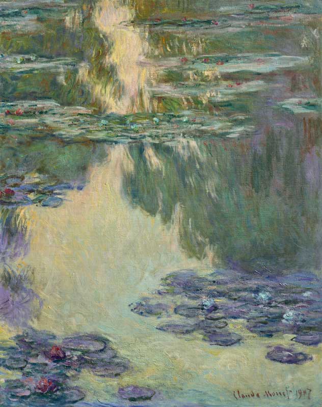 Amura,AmuraWorld,AmuraYachts, Claude Monet (1840-1926), <em><i>Nymphéas</i></em>, 1907. Óleo sobre lienzo. 92 x 73.6 cm.