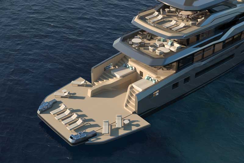 Amura,AmuraWorld,AmuraYachts, El casco10277 de Baglietto, está diseñado para un rango de 5,000 millas náuticas.