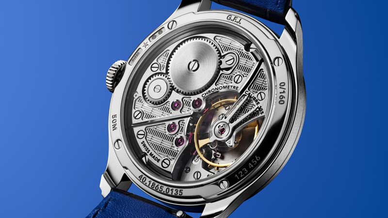 Amura,AmuraWorld,AmuraYachts, El calibre 135 se aprecia en la parte posterior del G.F.J. de Zenith.