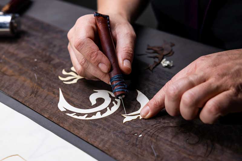 Amura,AmuraWorld,AmuraYachts, La marquetería también forma parte de las opciones en Rolls-Royce.