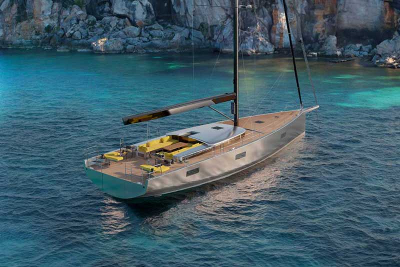 Amura,AmuraWorld,AmuraYachts, El casco del Y6 está fabricado en carbono.