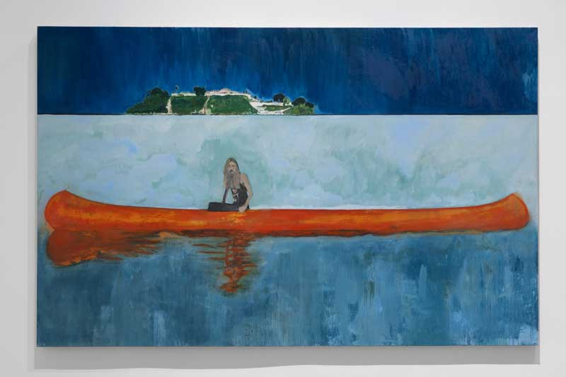 Amura,AmuraWorld,AmuraYachts, Peter Doig, <em><i>Hace 100 años</i></em>, 2001. Óleo sobre lienzo. Compra, 2022. Centro Pompidou, París. Museo Nacional de Arte Moderno - Centro de Creación Industrial, AM 2002-285.