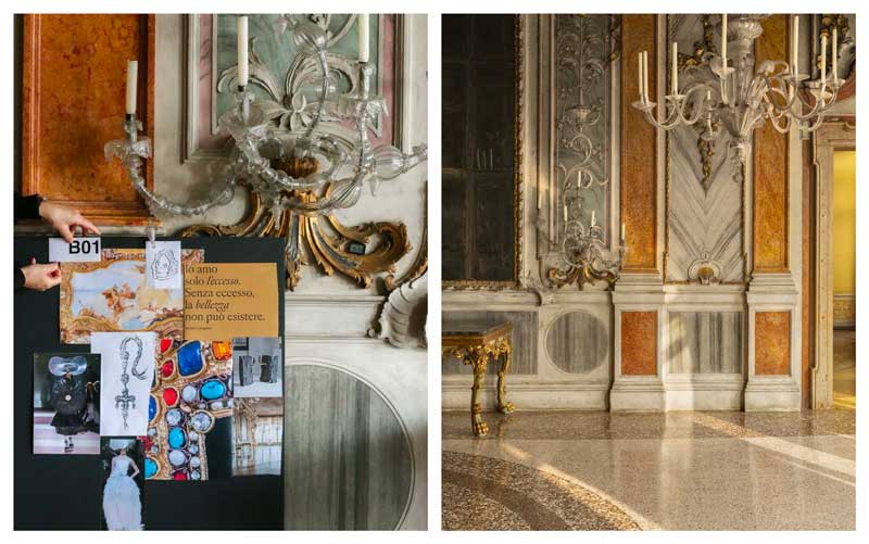 Amura,AmuraWorld,AmuraYachts, Composición de <em><i>«La única protesta verdadera es la belleza»</i></em>, la exposición inaugural de la Fondazione Dries Van Noten en Venecia. Cortesía de la Fondazione Dries Van Noten.