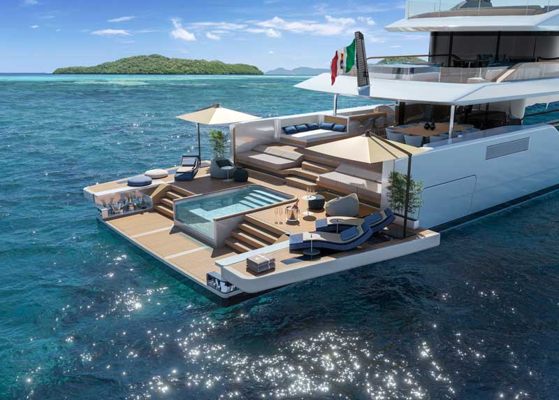 Amura,AmuraWorld,AmuraYachts, Timeless 52 de ISA Yachts ofrece la posibilidad de adaptar sus espacios al propietario.