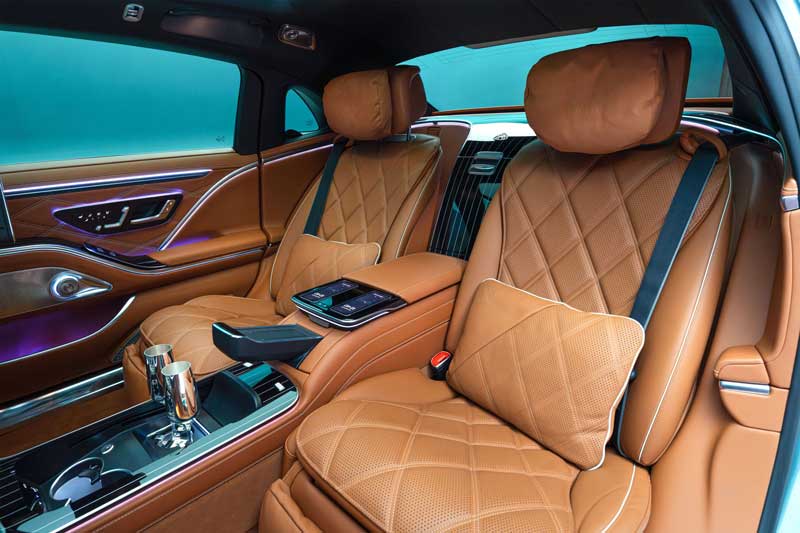 Amura,AmuraWorld,AmuraYachts, Los lujosos interiores del Mercedes Maybach Clase S.
