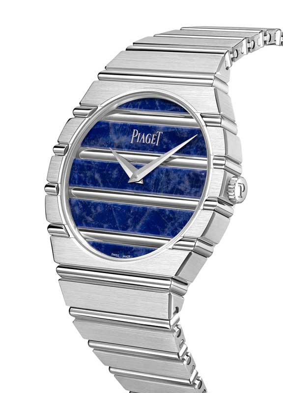 Amura,AmuraWorld,AmuraYachts, Piaget Polo 70, caja de oro blanco de 18 quilates y esfera de oro blanco con sodalita.