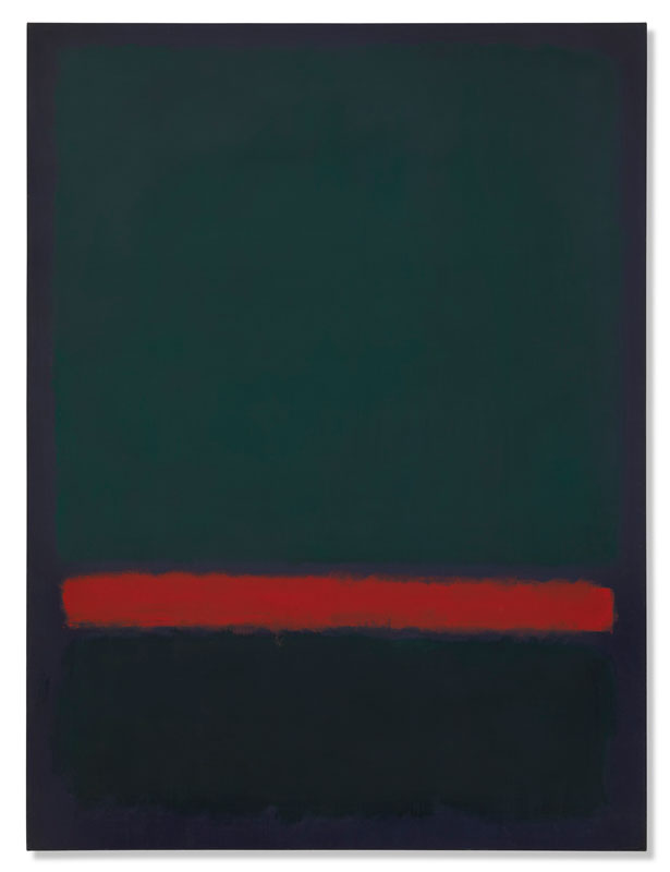 Amura,AmuraWorld,AmuraYachts, Mark Rothko (1903-1970), <em><i>N° 15 (Dos verdes y raya roja),</i></em> 1964. Óleo sobre lienzo. 236.2×175.3 cm.