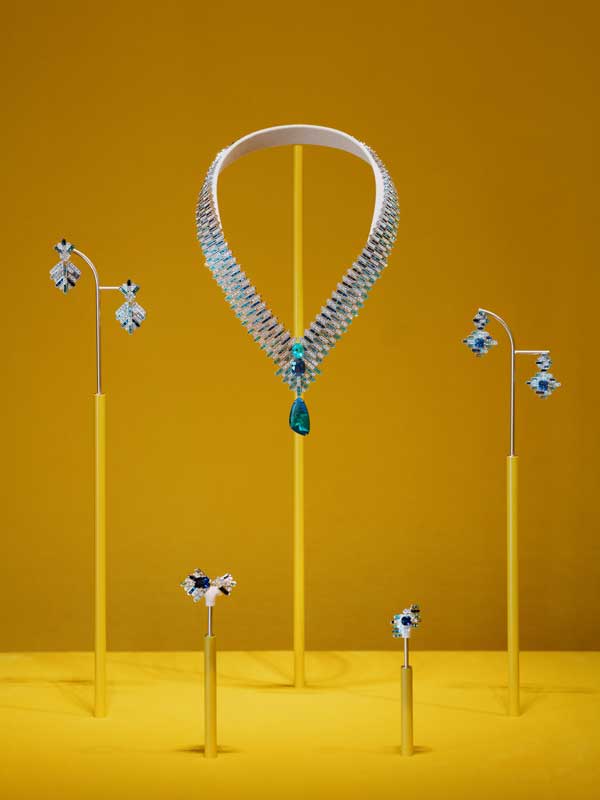 Amura,AmuraWorld,AmuraYachts, Colors of Extraleganza de Piaget mezcla destellos de luz de diamantes y esmeraldas.