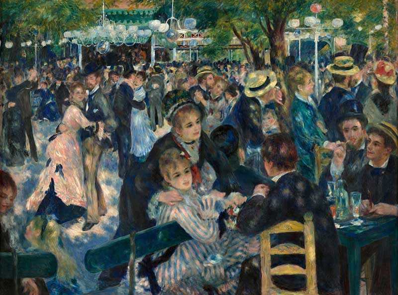 Amura,AmuraWorld,AmuraYachts, Pierre-Auguste Renoir (1841-1919), <em>Danza en el Moulin de la Galette</em>, 1876. Óleo sobre lienzo. 131.5x176.5cm. Museo de Orsay, Legado de Gustave Caillebotte, 1896. Foto: © Museo de Orsay, Dist. RMN-Gran Palacio / Patrice Schmidt.
