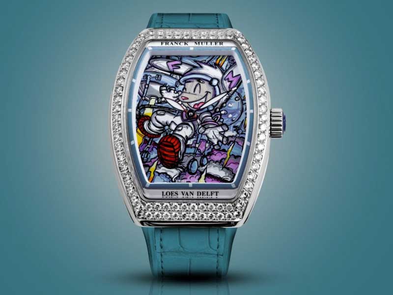 Amura,AmuraWorld,AmuraYachts, La colección <strong><b>Franck Muller × Loes Van Delft</b></strong> se presenta en dos colores: rosa y azul.