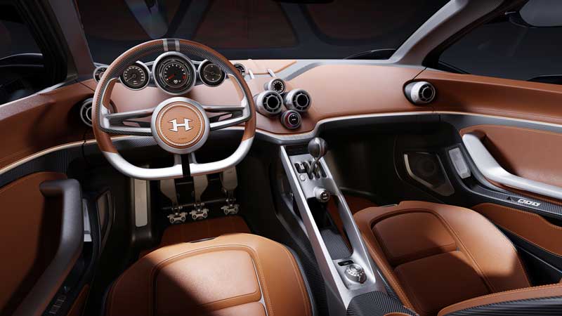 Amura,AmuraWorld,AmuraYachts, El interior del Hennessey Blackbird es totalmente analógicos, con cambios de velocidad manual.