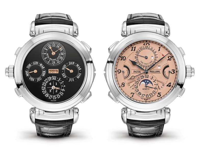 Amura,AmuraWorld,AmuraYachts, Patek Philippe. Grandmaster Chime, 2019. Vendido por 3’956,377 dólares en la subasta Only Watch de Christie's en Ginebra, 2019.