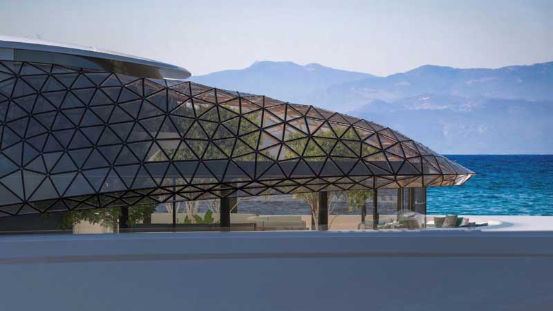 Amura,AmuraWorld,AmuraYachts, The glass dome of Benetti’s Clear Waves.