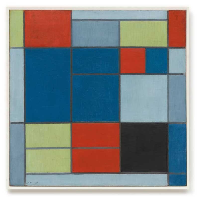 Amura,AmuraWorld,AmuraYachts, Piet Mondrian (1872-1944), <em><i>Composición C</i></em>, 1920. Óleo sobre lienzo. 60.3×61 cm. Museo de Arte Moderno de Nueva York. Adquirido a través del legado de Lillie P. Bliss (por intercambio). Foto: Museo de Arte Moderno de Nueva York / Scala, Florencia.